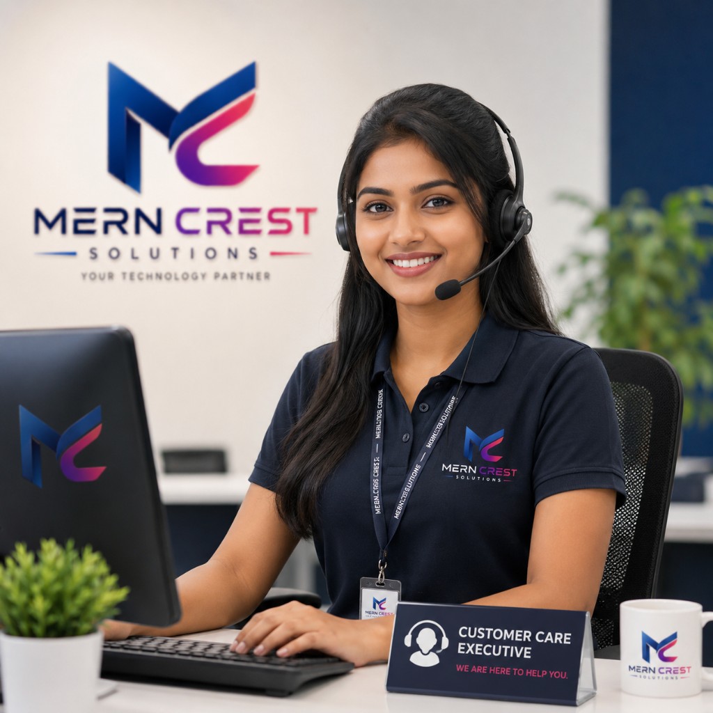 MernCrest Solutions customer care executive ready to help